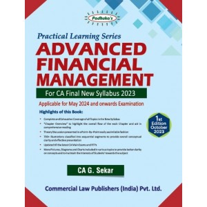 Padhuka's Practical Learning Series on Advanced Financial Management for CA Final May 2024 Exam [AFM New Syllabus 2023] by CA. G. Sekar | Commercial Law Publisher